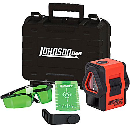 Johnson Level Self-Leveling Green Cross & Line Laser Kit