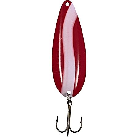 Red/White Treble Hook Casting Spoon