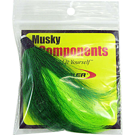 Musky Fishing Components - Bucktails - Green/Chart