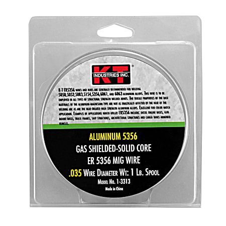 KT Industries Inc. .035 in Aluminum 5356 Gas Shielded-Solid Core MIG Wire