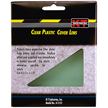 KT Industries Inc. 4 X 5 Clear Plastic Cover Lens