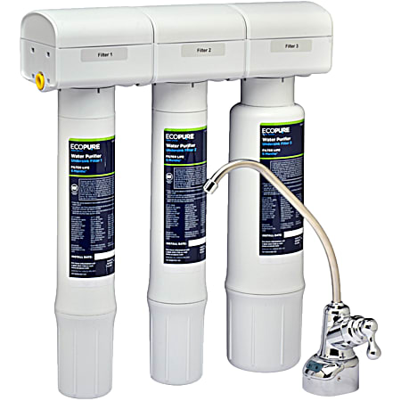 EcoPure Water Purifier Undersink Water Filtration System