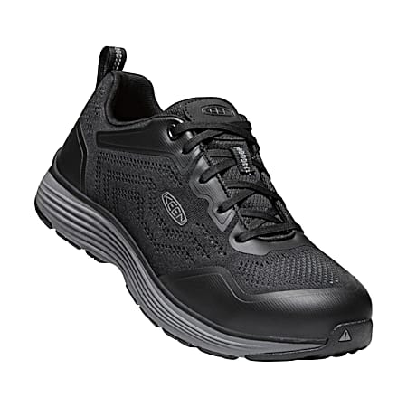 Men's Steel Gray/Black Sparta Aluminum Toe Low Work Shoes