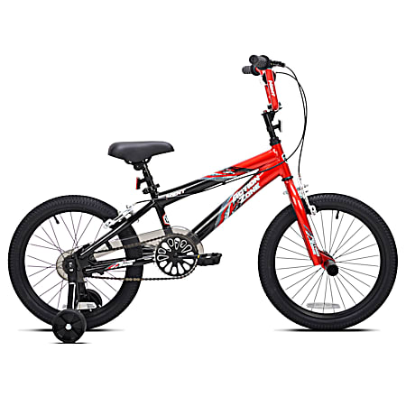 Boys 18 in Black/Red Action Zone Bicycle