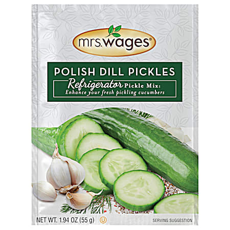 Mrs. Wages 1.94 oz Refrigerator Polish Dill Pickle Mix