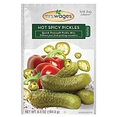 Mrs. Wages 6.5 oz Quick Process Hot Spicy Pickle Mix