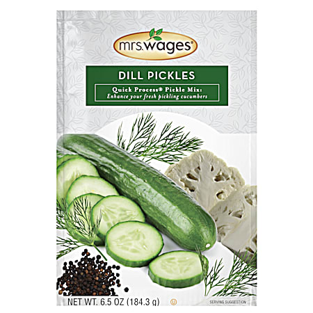Mrs. Wages 6.5 oz Quick Process Dill Pickle Mix