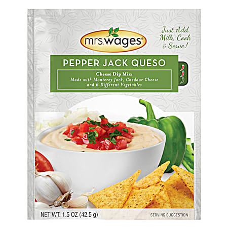 Mrs. Wages 1.5 oz Pepper Jack Queso Cheese Dip Mix