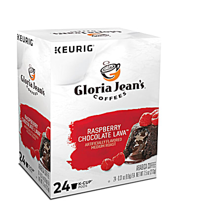 Gloria Jean's Raspberry Chocolate Lava Medium Roast Coffee K-Cups