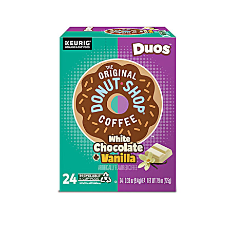 Duos White Chocolate + Vanilla Flavored Coffee K-Cup Pods