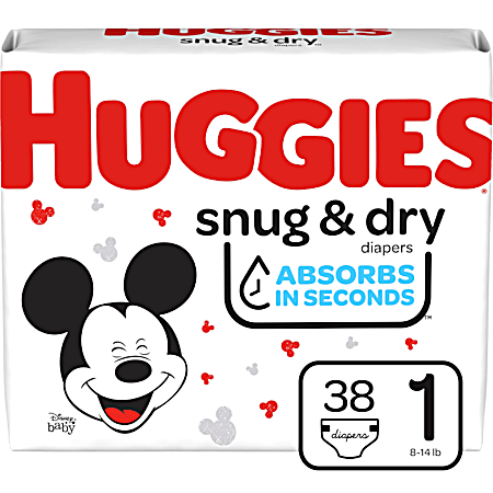 Huggies Snug & Dry Diapers Jumbo Pack - Size 1
