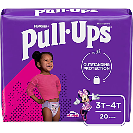 Girls Pull-Ups Training Pants Jumbo Pack - Size 3T-4T