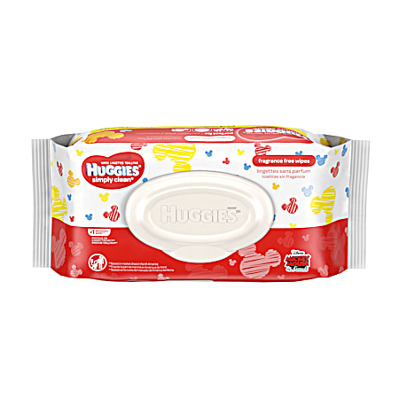 Simply Clean Unscented Baby Wipes - 64 ct