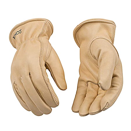 Men's Tan Full Grain Cowhide Gloves