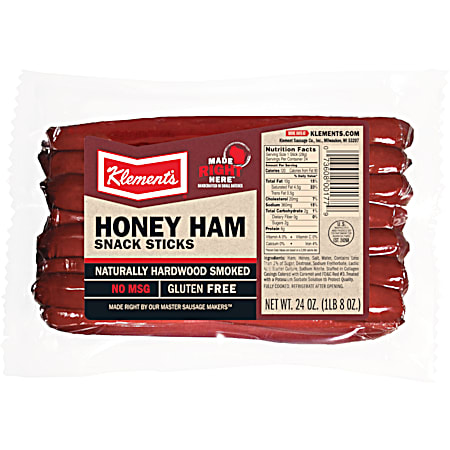 Klement's 24 oz Honey Ham Sticks
