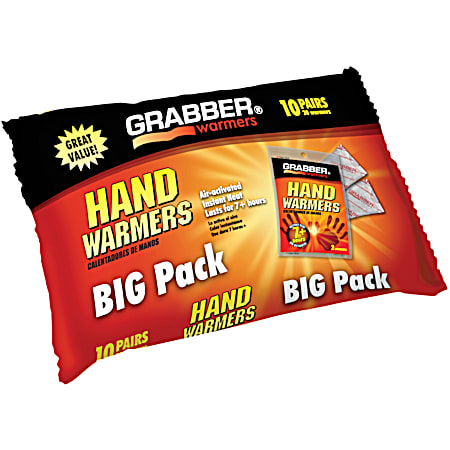 Grabber Hand Warmers - 10 Pairs