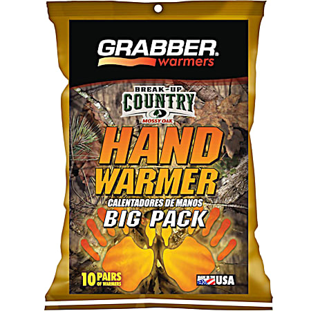 Grabber Camo Hand Warmers - 10 Pairs