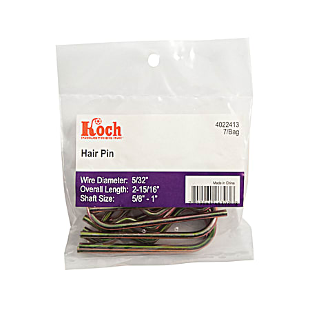 Koch Industries Inc 5/32 in x 2-15/16 in Hair Pin - 7 Pk