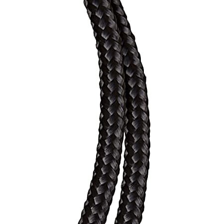 3/8 in x 100 ft Black Polypropylene Diamond Braid Rope