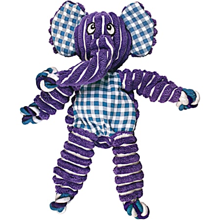Floppy Knots Purple Elephant Dog Toy
