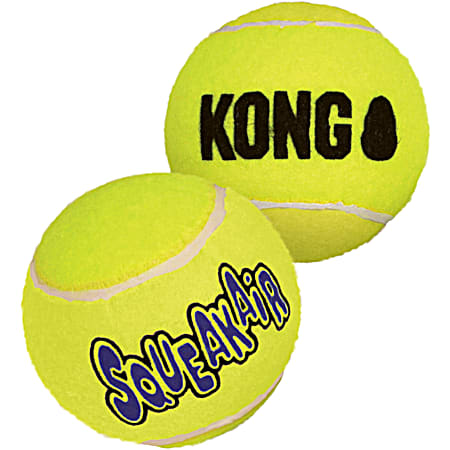 SqueakAir Balls Yellow Dog Toy - 6 Pk