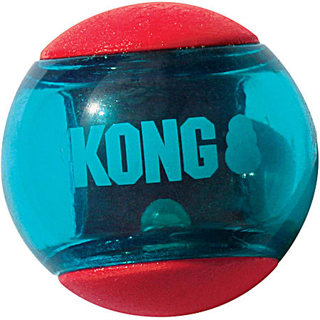 Squeeze Action Red Ball Dog Toy