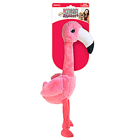 Shakers Honkers Flamingo Plush Dog Toy