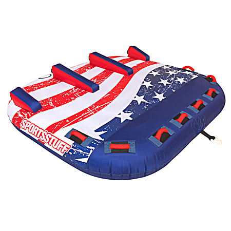 Stars 'N Stripes 3-Rider Inflatable Towable Water Tube