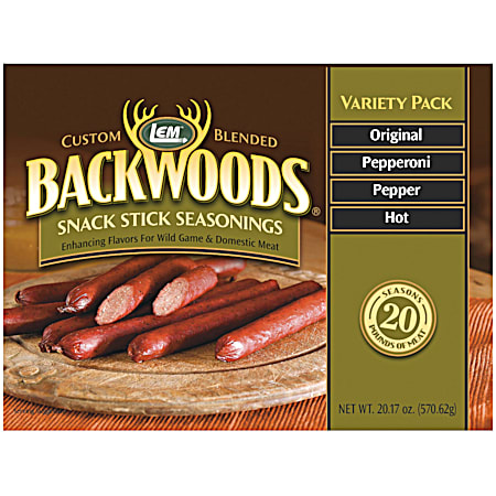 LEM Backwoods 20.17 oz Snack Stick Variety Pack Seasonings