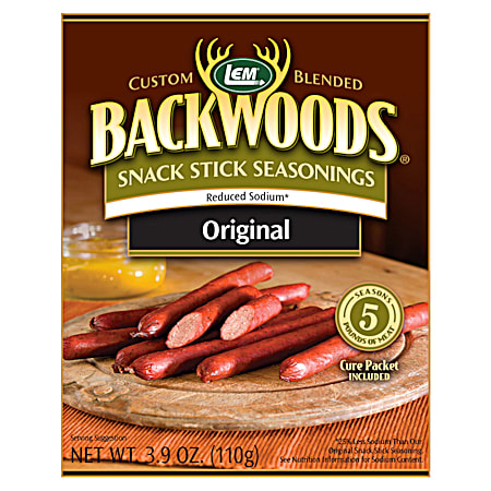LEM Backwoods 3.9 oz Reduced Sodium Original Snack Stick Seasoning