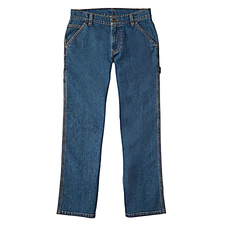 Little Boys' Medium Wash Denim Dungaree Jeans