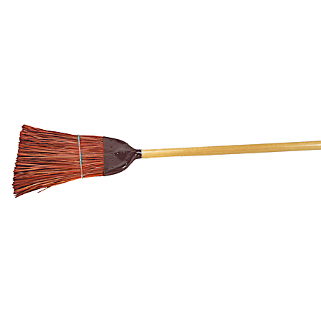 Metal Cap Broom Natural Fiber