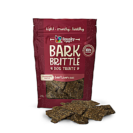 Spunky pup Bark Brittle 3 oz Beef Liver & Rice Dog Treats