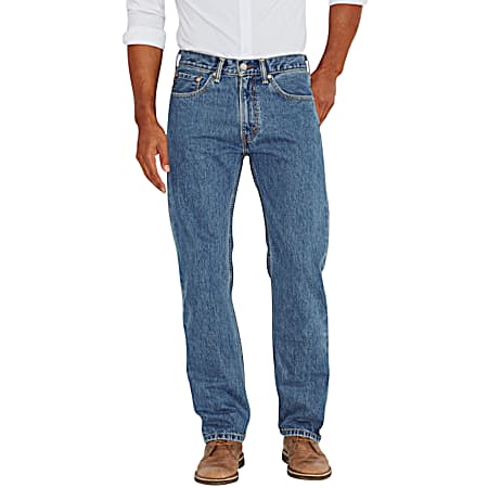 Men's 505 Stonewash Regular Fit Straight Leg Denim Jean