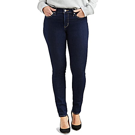 Women's 311 Shaping Darkest Sky Mid-Rise Skinny Jeans