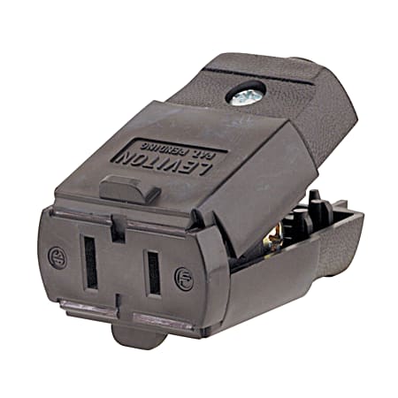 Leviton Brown Light-Duty Cord Connector