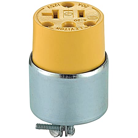 Armored 20A 125V Grounded Connector