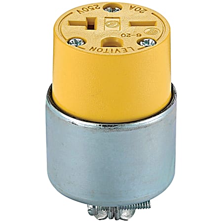 Armored 20A 250V Grounded Connector