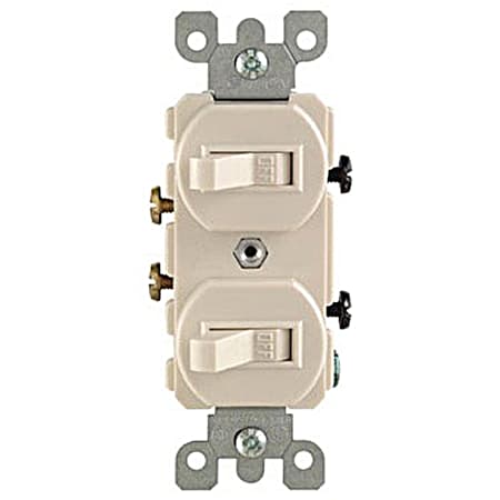 Light Almond Standard Duplex Style Switch