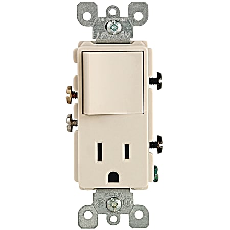 Decora Combo Switch/Outlet - Almond