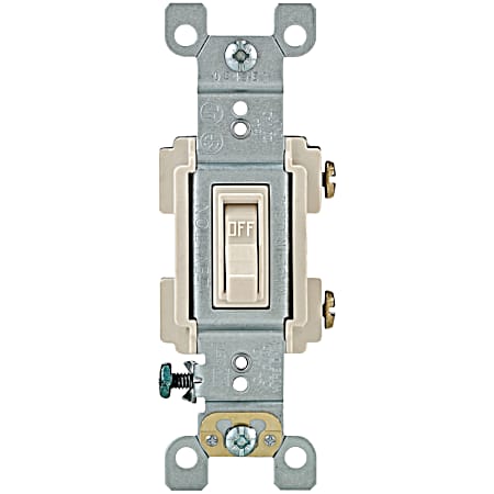 Light Almond Heavy-Duty Residential Toggle Switch