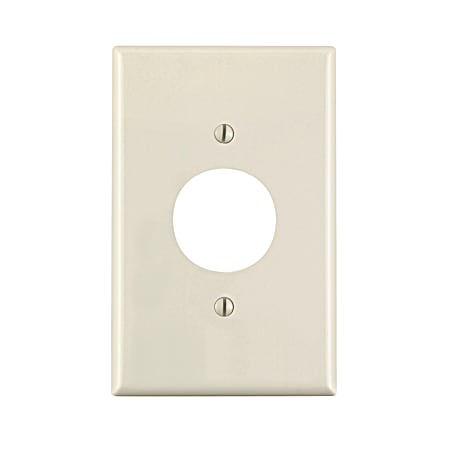 Leviton One-Gang Single Midway Size Light Almond Receptacle Wall Plate