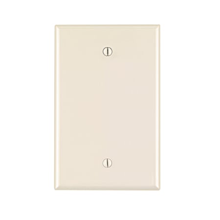 Leviton One-Gang Midway Size Light Almond Blank Wall Plate