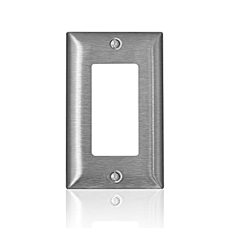 Leviton Decora One-Gang Stainless Steel Wall Plate
