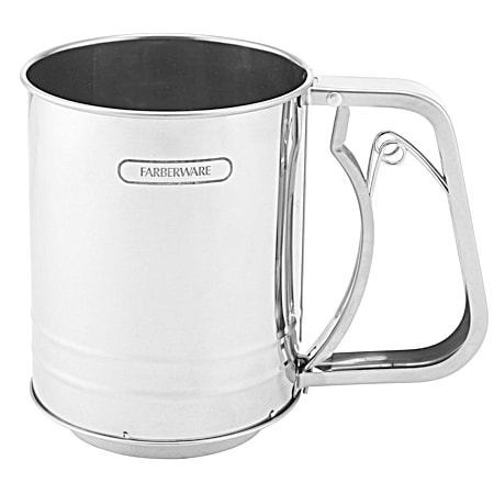 Farberware Classic 3 Cup Stainless Steel Flour Sifter