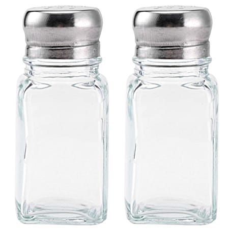 Farberware Classic Glass Salt & Pepper Shakers Set