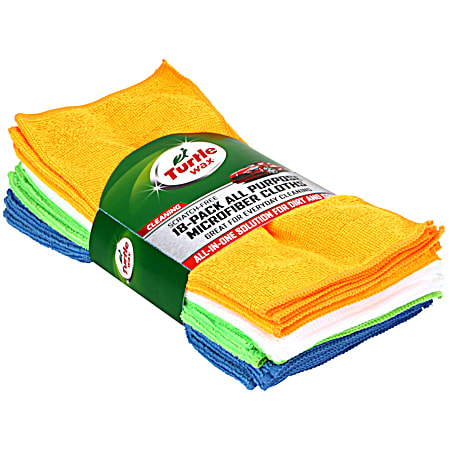 Turtle Wax Scratch-Free All-Purpose Microfiber Cleaning Cloths - 18 Pk