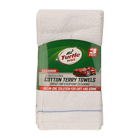 Turtle Wax Cotton Terry Towels - 3 Pk