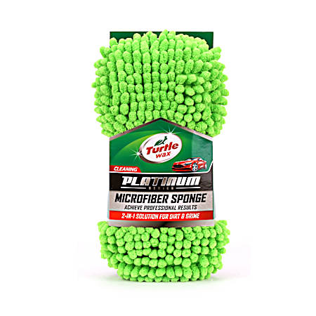 Platinum Series Green Microfiber Car Wash Sponge