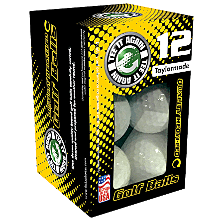 Taylormade Recycled Golf Balls - 12 Ct